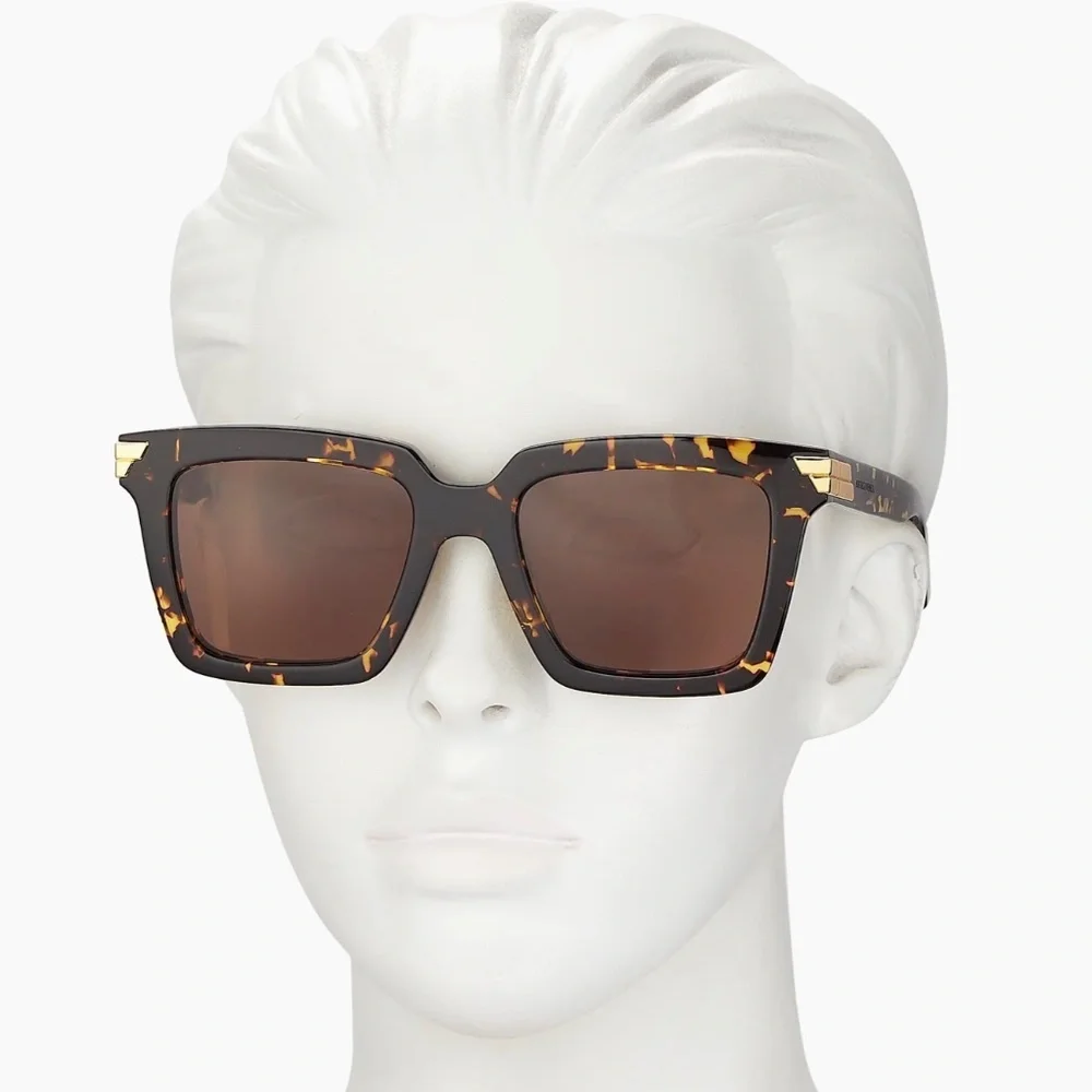 Bottega Veneta Light Ribbon Square Sunglasses – Havana - Picture 12 of 14